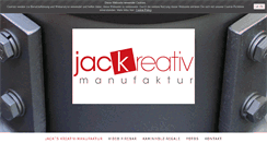 Desktop Screenshot of jackreativ-manufaktur.de